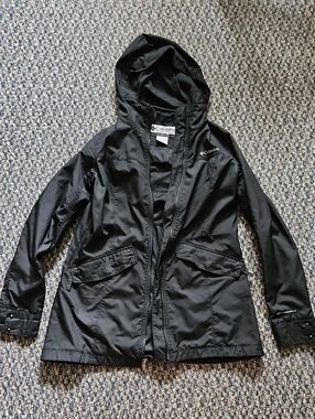 Columbia Black Hooded Utility Jacket Women